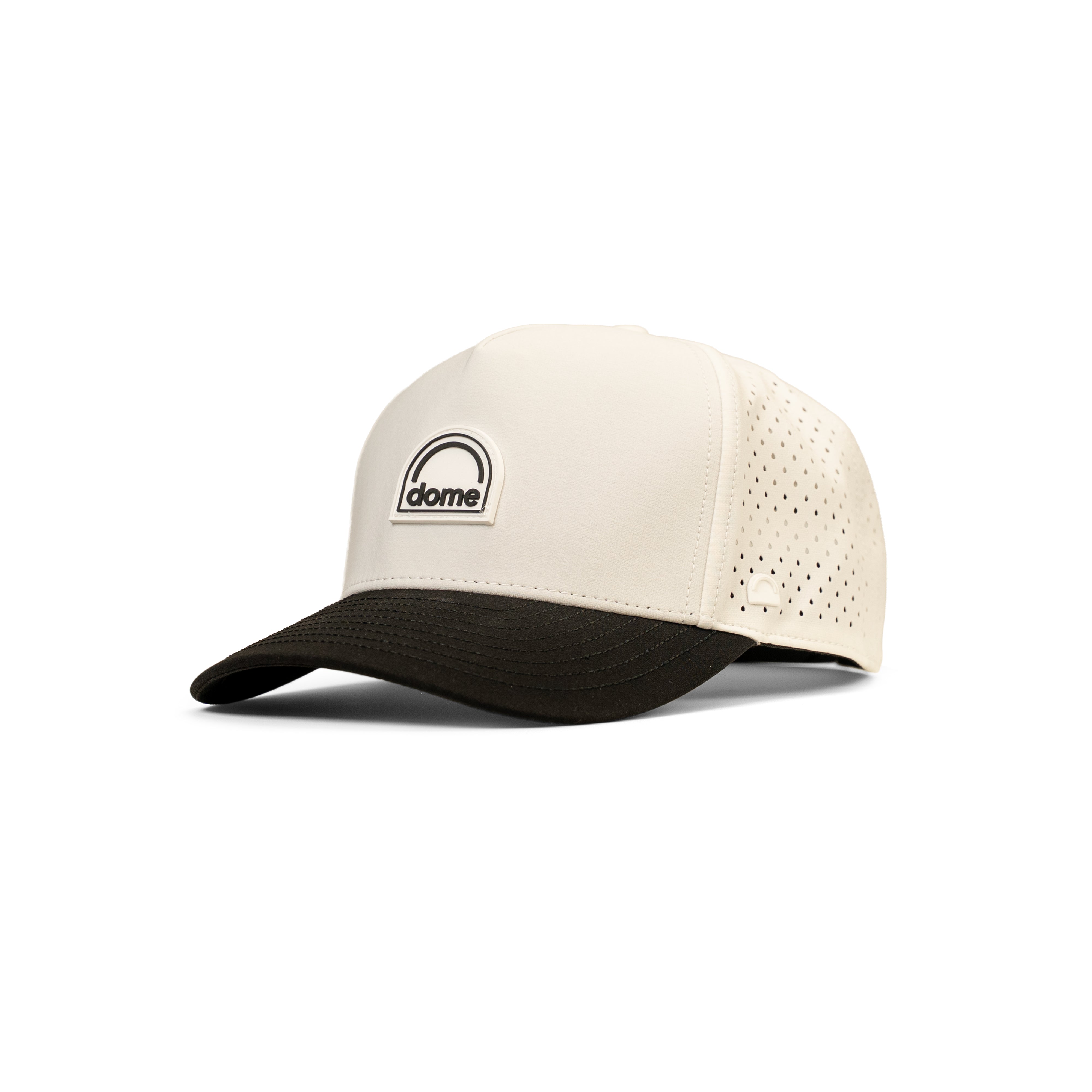 My Gray, Cream, & Black Round Hat 5-Panel Initial Hat - Cream/Black main image 4